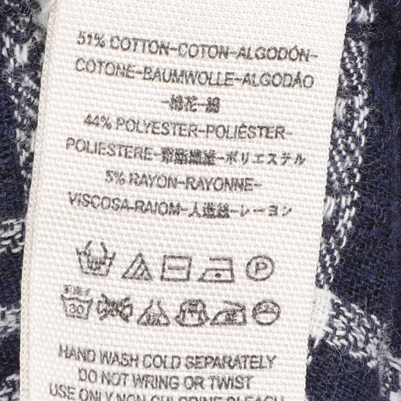 Free People Oversized Long Sleeve Button Down Shirt Blouse Women's M Blue/White - Picture 10 of 14